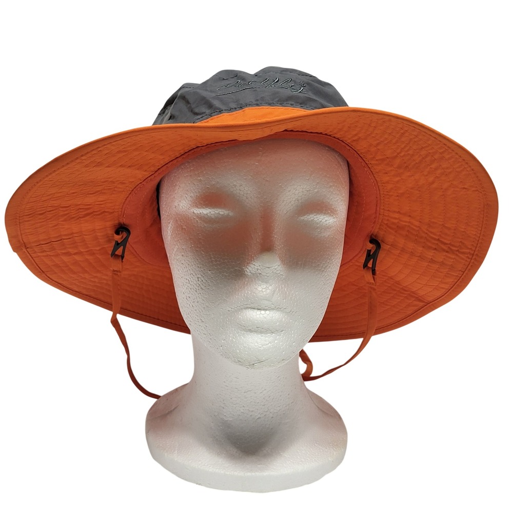 Outfly Bucket Hat Orange Gray Polyester‎ Sun Protection Outdoor
